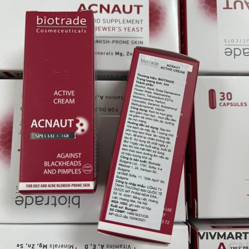 Kem Trị Mụn Hoạt Tính Biotrade Acnaut Active Cream 15ml Mỹ Phẩm Ngành Spa