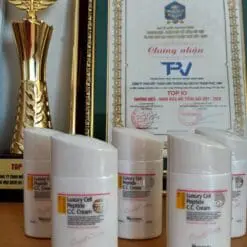 SKindom Luxury Cell Peptide CC Cream -Kem trang điểm chống nắng skindom- Mẫu Mới 6 218494011 331814221934313 6124965053592656741 n