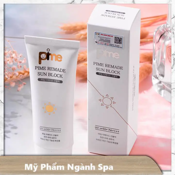 Giới thiệu hãng mỹ phẩm nội địa Hàn Pime Remade 7 Kem chống nắng trắng da Pime Remade Sun Block