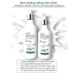 Alternative view of Kem Dưỡng Trắng Toàn Thân GSC Perfect Body White Lotion