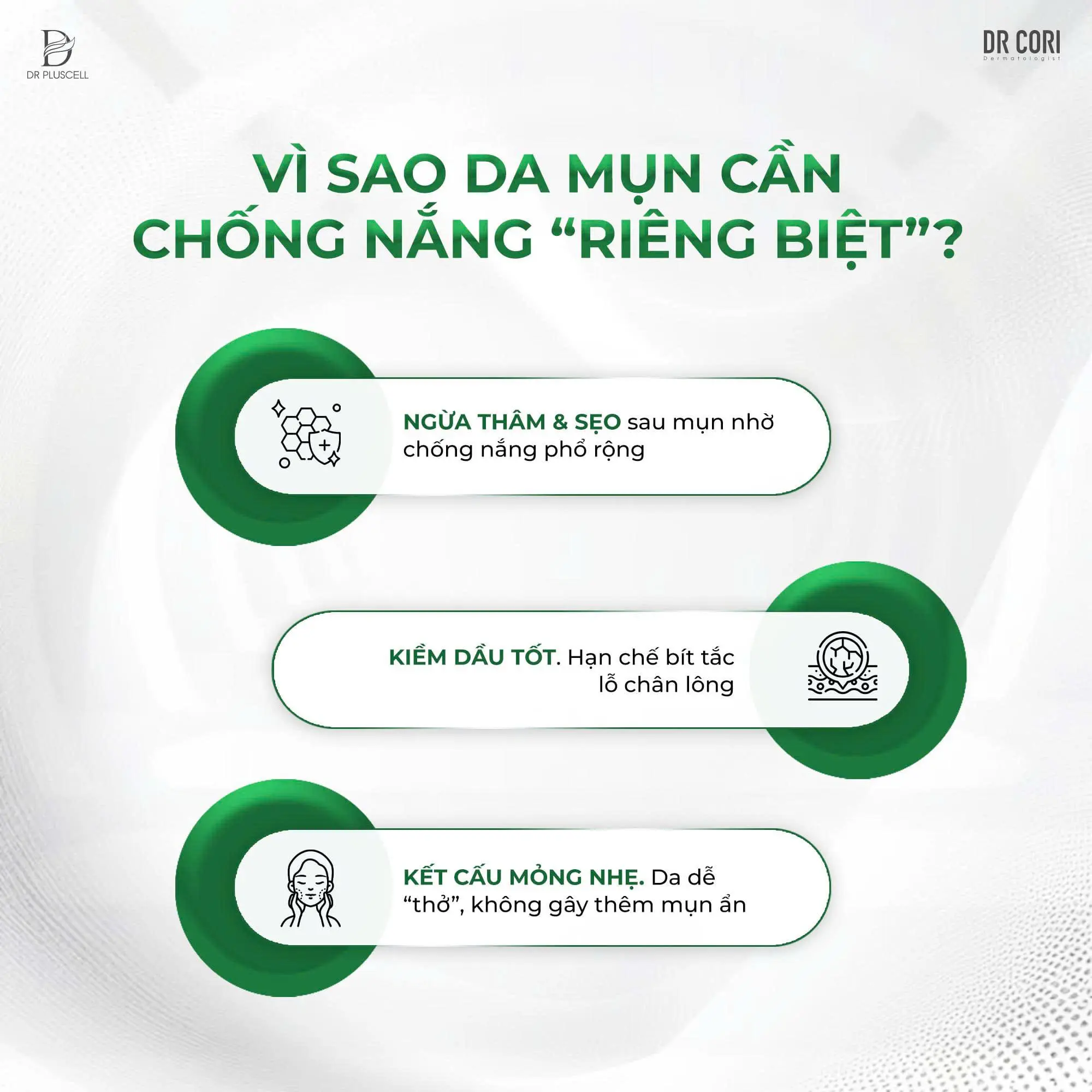 Kem Chống Nắng Dr Pluscell kiềm dầu mỏng nhẹ AC Sun Protection Mild 50ml 4 Kem Chống Nắng Dr Pluscell kiềm dầu mỏng nhẹ AC Sun Protection Mild 50ml - Ảnh 4