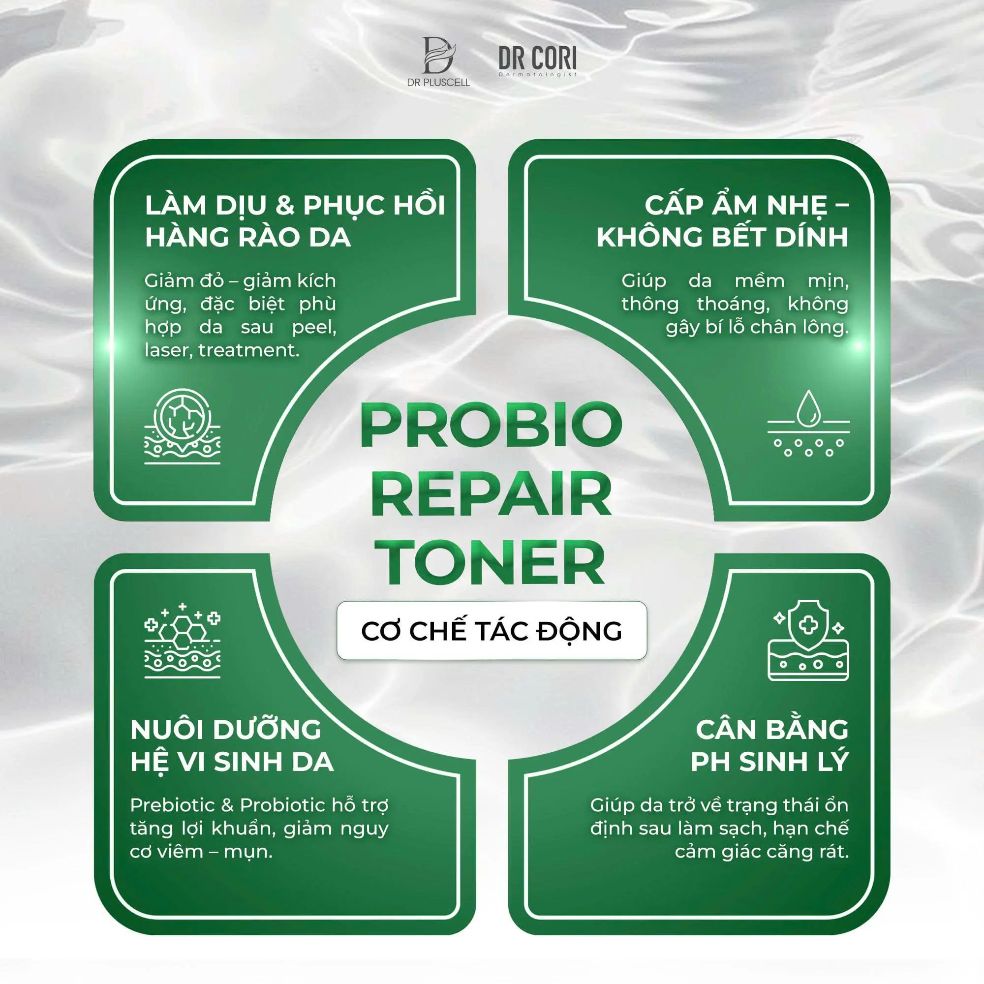 Toner lợi khuẩn phục hồi cấp tốc DR Cori Probio Repair Toner 300ml 4 Toner lợi khuẩn phục hồi cấp tốc DR Cori Probio Repair Toner 300ml - Ảnh 4