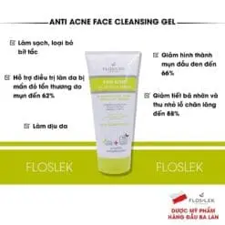 Alternative view of GEL RỬA MẶT TRỊ MỤN FLOSLEK PHARMA ANTI ACNE FACE CLEANSING