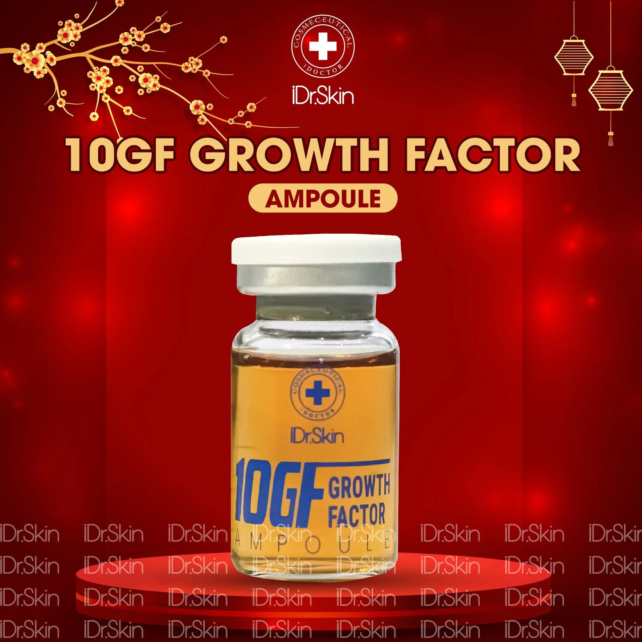 Tế bào gốc 10GF IDR Skin Growth factor ampoule lẻ lọ 8ml 27 idrskin10gf 1
