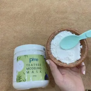 MẶT NẠ DẺO GIẢM MỤN KHÁNG VIÊM TRÀ XANH PIME TEA TREE MODELING MASK 250g 12 mat na tra xanh pime