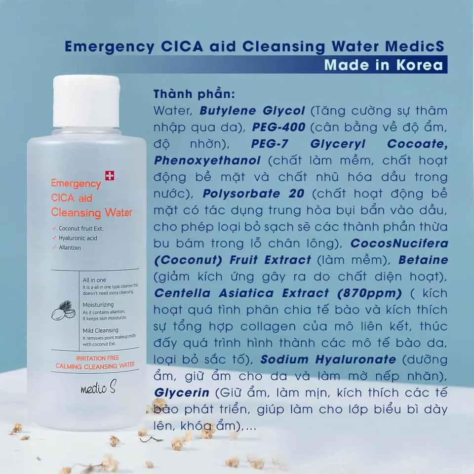 NƯỚC TẨY TRANG MEDICS 4 NƯỚC TẨY TRANG MEDICS - Ảnh 4