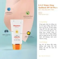 Alternative view of KEM CHỐNG NẮNG DESEMBRE EGF WATER DROP SUNBLOCK SPF40/PA++