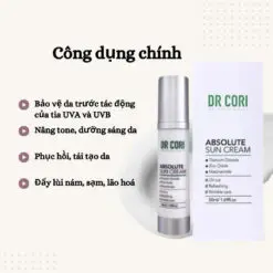 Kem chống nắng Dr Cori Absolute Sun Cream SPF 50, PA+++ 7 kem chong nang drplus cell no5 4 copy