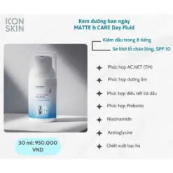 Alternative view of Kem Dưỡng Ban Ngày Kiểm Soát Dầu Icon Skin Matte & Care Day Fluid 30ml