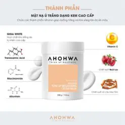Alternative view of Mặt Nạ Ủ Trắng AHOHWA Tone-Up Brightening Cream Mask 500g