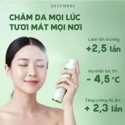 Alternative view of Nước Xịt Khoáng Cấp Ẩm & Dịu Da Desembre Madetox Mist 99ml