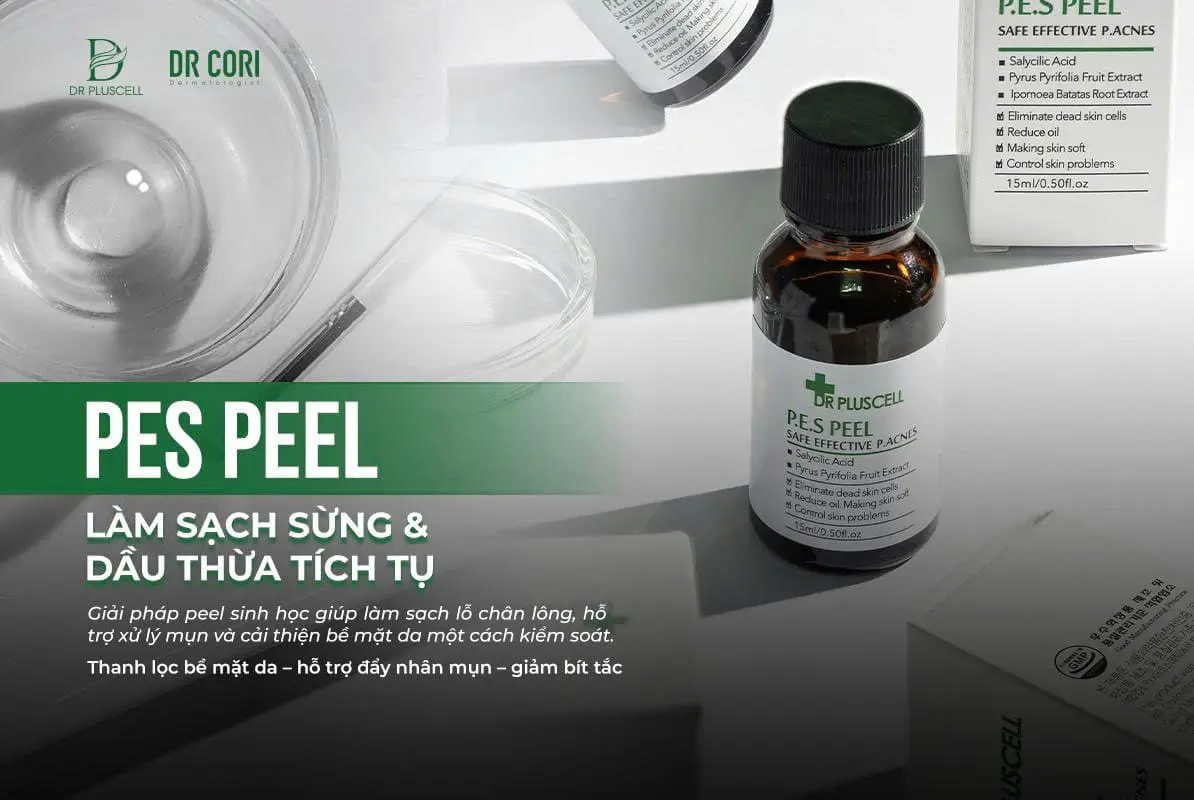 Peel Trị Mụn BHA DR Pluscell 20% triệt dầu trẻ hoá da PES PEEL 4 Peel Trị Mụn BHA DR Pluscell 20% triệt dầu trẻ hoá da PES PEEL - Ảnh 4