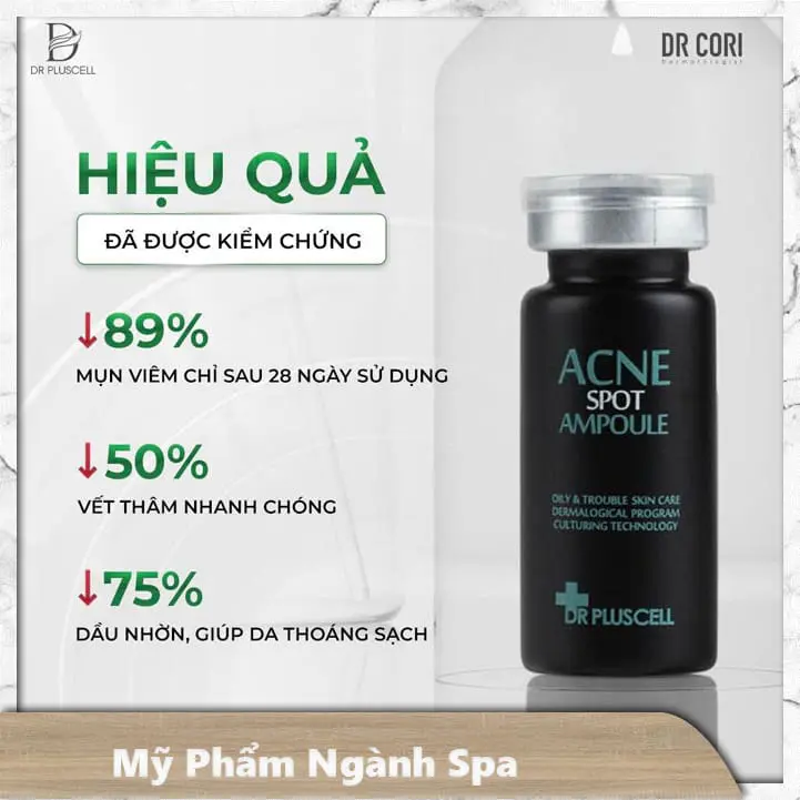 Ampoule đặc trị mụn ACNE SPOT DR PLUSCELL lẻ lọ 8ml 1 Ampoule đặc trị mụn ACNE SPOT DR PLUSCELL