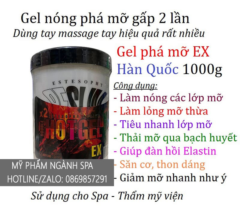 Gel nóng tiêu mỡ Estesophy 1000ml 3 Gel nóng tiêu mỡ Estesophy 1000ml - Ảnh 3