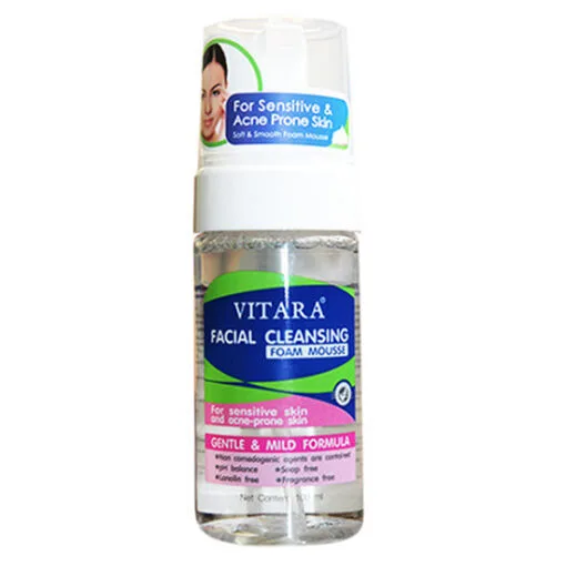Bọt Làm Sạch Cho Da Mụn Và Nhạy Cảm Vitara Facial Cleansing Foam