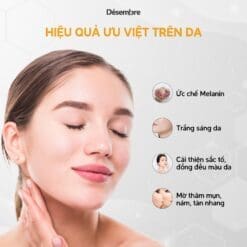 Tế bào gốc thâm nám trắng da Desembre W+ hộp 10 lọ 8 24 dao thai sam nam tan nhang tu tbg 3 1