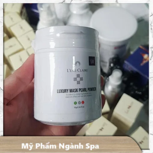 Bột ngọc trai ủ trắng da mặt