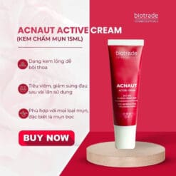Kem Trị Mụn Biotrade Acnaut Active Cream 15ml 6 kem cham mun biotrade 4 copy