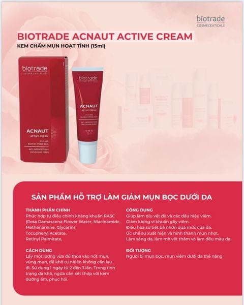 Kem Trị Mụn Biotrade Acnaut Active Cream 15ml 4 Kem Trị Mụn Biotrade Acnaut Active Cream 15ml - Ảnh 4