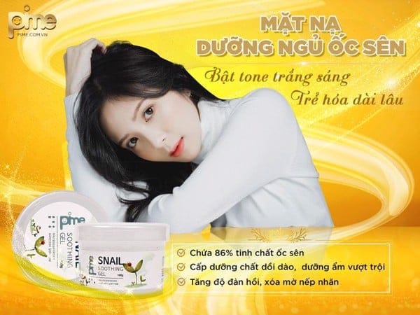 MẶT NẠ GEL DƯỠNG NGỦ ỐC SÊN PIME SNAIL SOOTHING 100G 10 bb63425e208529c7f076c453b95c73a9