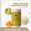 Mặt nạ bột dẻo vitamin trắng da Pime giảm nám modeling mask 500g 6 Mặt nạ bột dẻo vitamin trắng da Pime
