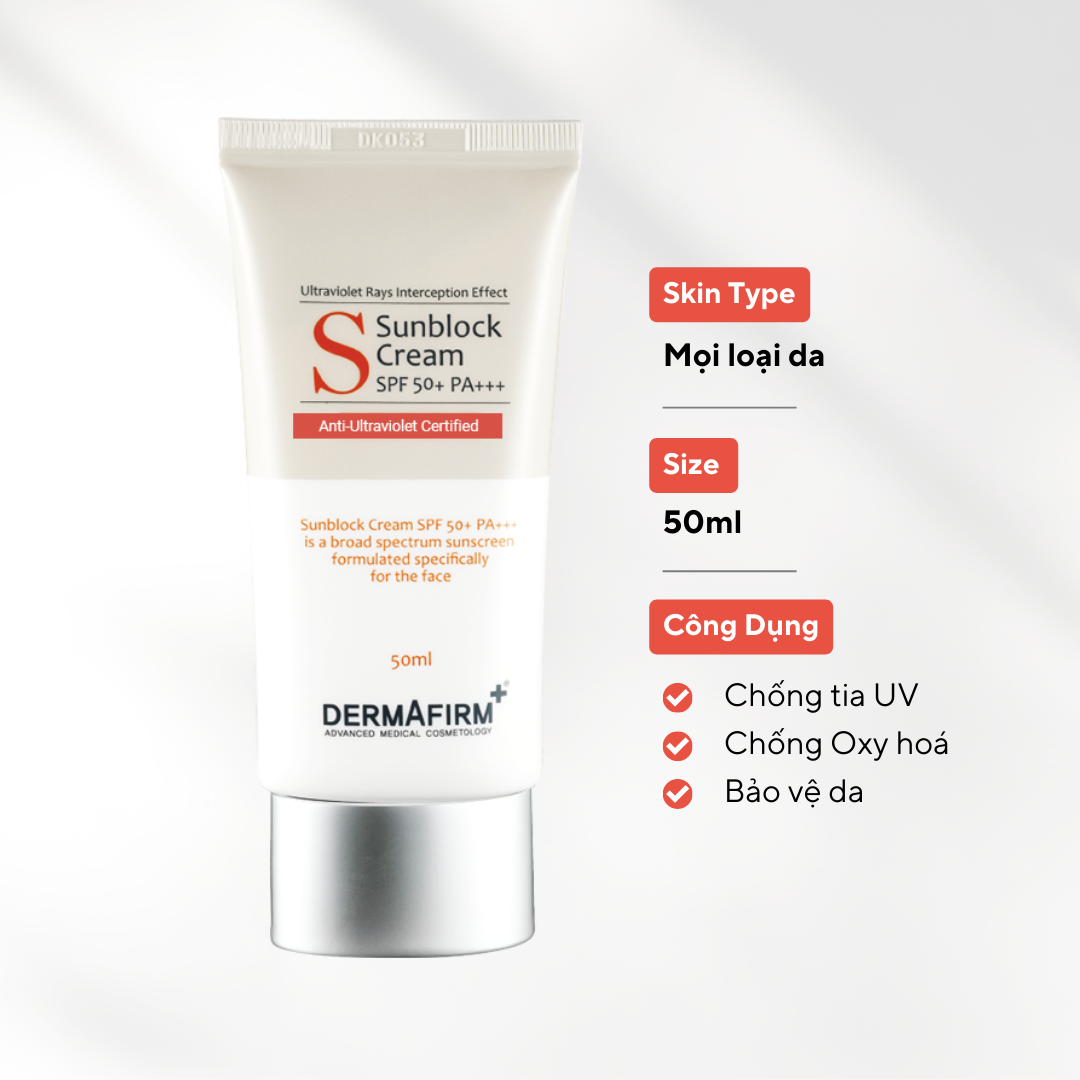 Alternative view of Kem chống nắng vật lý Dermafirm - Sun Block Cream SPF 50+ PA+++