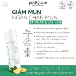 Alternative view of Gel dưỡng kiểm soát giảm mụn Postquam – Acne Control Gel