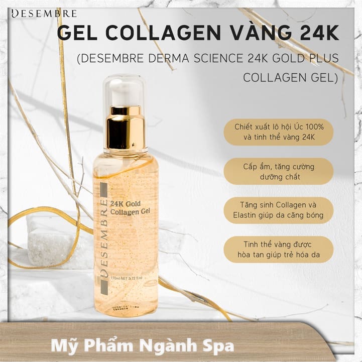 Gel vàng 24k Desembre 110ml 1 Gel vàng 24k Desembre 110ml