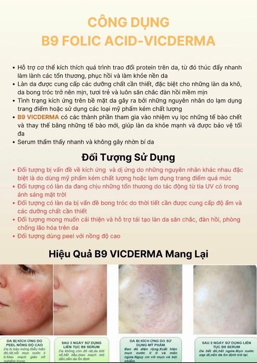 Serum B9 Vicderma 50ml 2 Serum B9 Vicderma 50ml - Ảnh 2
