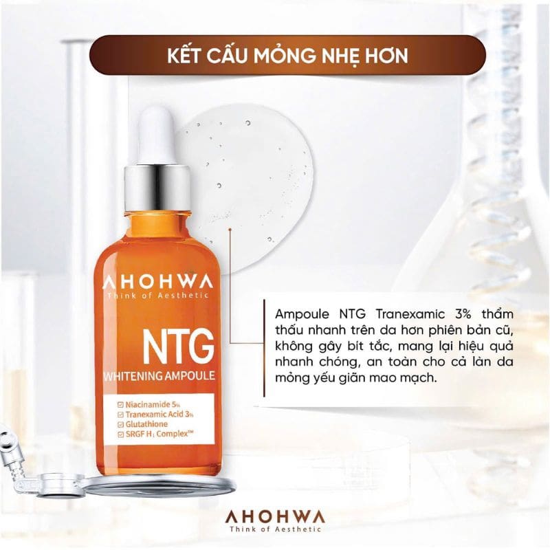 Serum Trị Nám Ahohwa NTG Whitening Ampoule 50ml 4 Serum Trị Nám Ahohwa NTG Whitening Ampoule 50ml - Ảnh 4