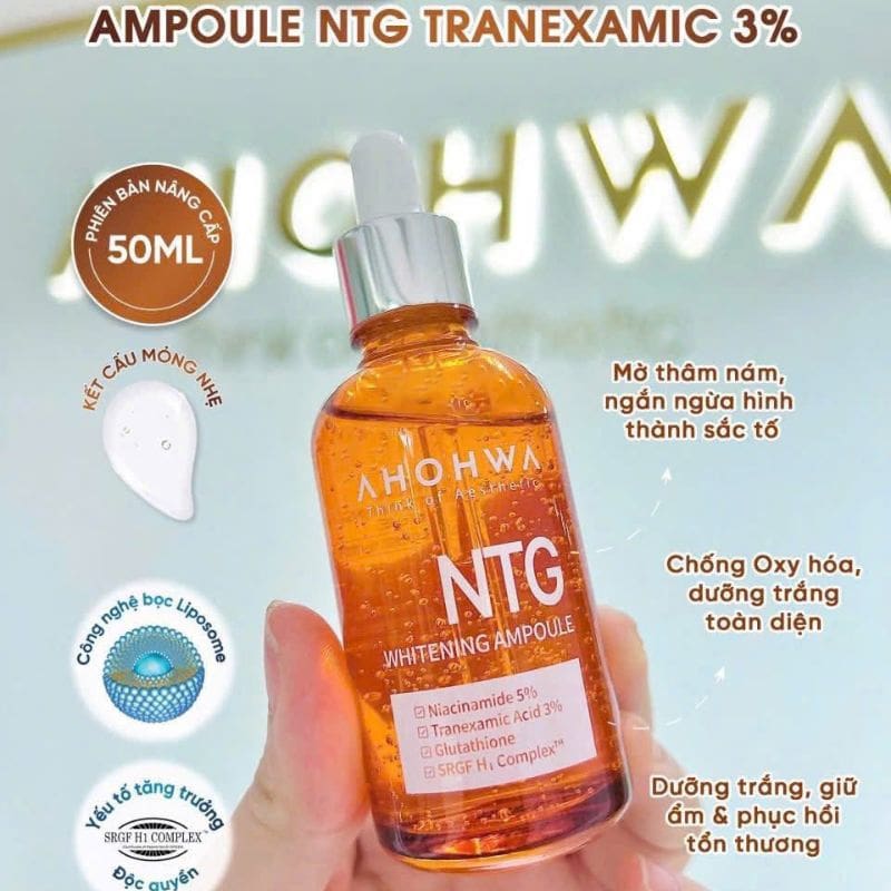 Serum Trị Nám Ahohwa NTG Whitening Ampoule 50ml 2 Serum Trị Nám Ahohwa NTG Whitening Ampoule 50ml - Ảnh 2