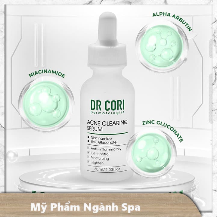 Serum giảm mụn ACNE CLEARING DR CORI CẤP ẨM KIỀM DẦU 30ML 1 Serum giảm mụn ACNE CLEARING DR CORI